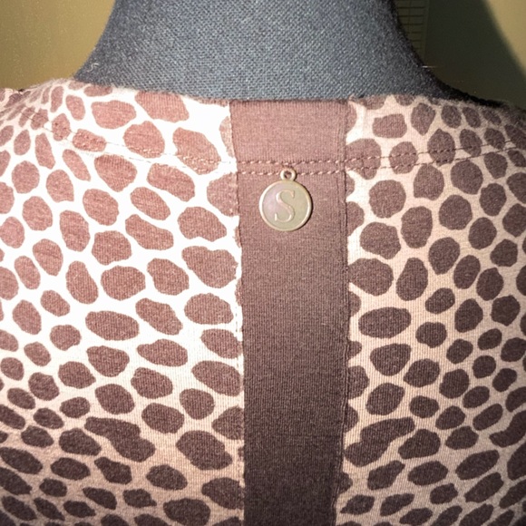 Soft Surroundings Brown and Cream Patterned Tunic - Picture 4 of 5